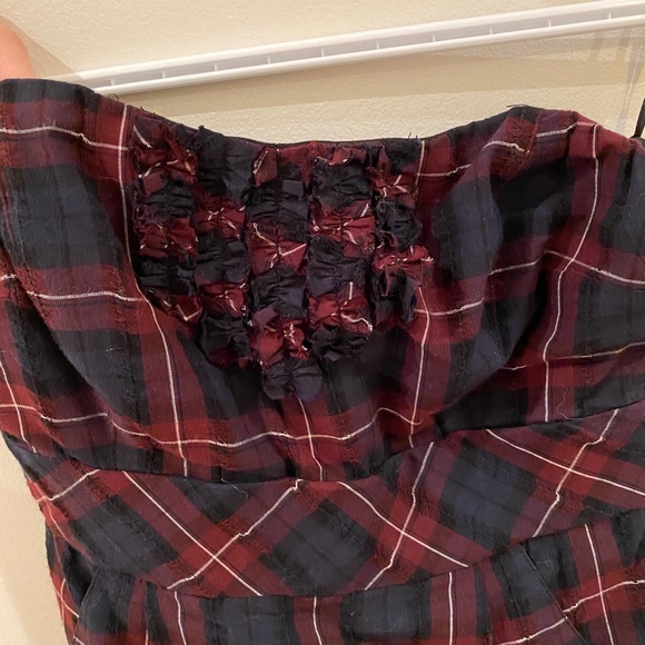 Guess Plaid Strapless Dress - Picture 5 of 5